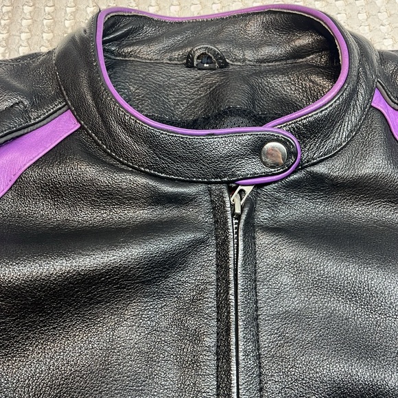 Screaming Eagle Ladies Leather Riding Jacket Size Large Excellent Condition - Picture 2 of 15